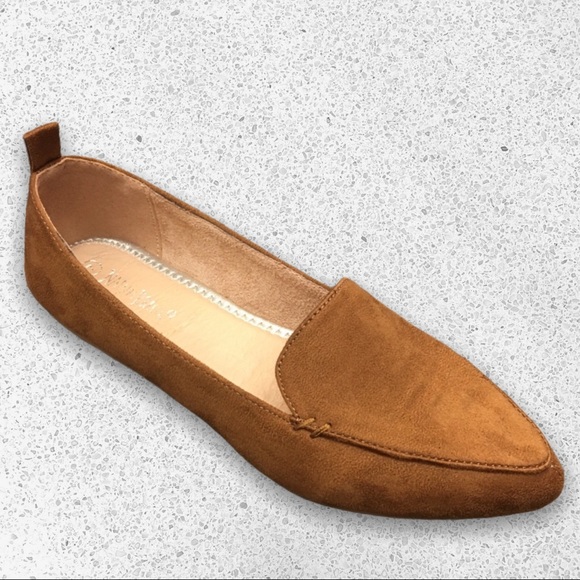 Nature Breeze Shoes - NEW! Nature Breeze Pointed Toe Comfort Flat Loafer
